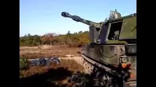 Danish M109 firing