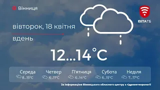 Дощі у Вінниці триватимуть весь тиждень  - прогноз погоди на 18 квітня