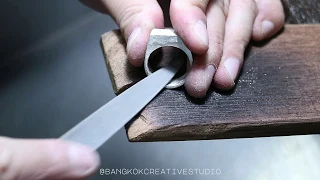 Silver Rectangular Signet Ring - How it's Made Jewelry series (Bronze-Level Creative)