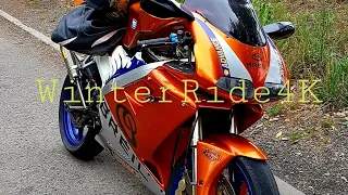 Winter Ride 4K |  Cagiva Mito 125 Full Power Two-Stroke