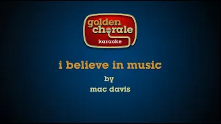 mac davis - i believe in music (karaoke)