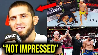 Islam Makhachev REACTS to Charles Oliveira vs Beneil Dariush Highlights (UFC 289)