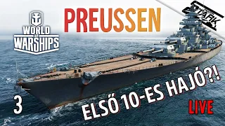 WoWs F2P - 3.Rész (Az Első X-es Hajóm? /Új Economy Rendszer!⚓️) - Stark LIVE