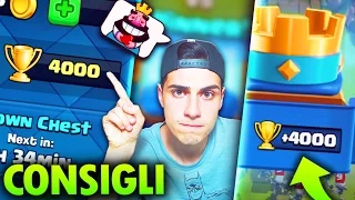 CONSIGLI PER ARRIVARE A 4000 TROFEI !! TUTORIAL CLASH ROYALE