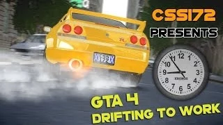 GTA 4 - AMAZING Drifting Gymkhana 7 - Late For Work