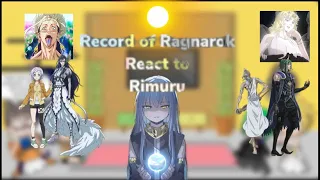 Record of Ragnarok react to Rimuru |Gacha Reaction| [ship: Rimuru x Harem]