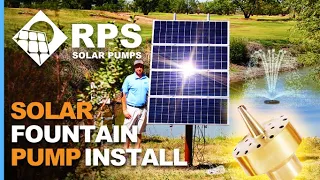 Solar Fountain Pump Install