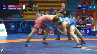 1/4 GR - 71 kg: A. GUTU (MDA) v. S. STARODUBTSEV (RUS)