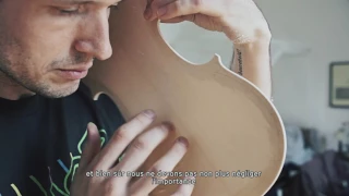 Galen Hartley builds a violin