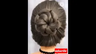 Try this unique hair bun 2023 ❤️❤️ #shorts #short #youtubeshorts #trending #viral #ytshorts