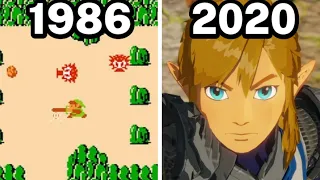 Graphical Evolution of Zelda Games (1986-2020)