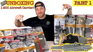 HUGE Aircraft Carrier- UNBOXING! Part #1