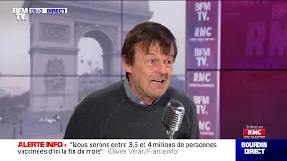 Nicolas Hulot face à Jean-Jacques Bourdin en direct