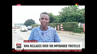 Kumasi tricycle ban: KMA releases over 100 impounded tricycles