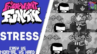 Stress by Kawai Sprite - Difficulty Comparison | Friday Night Funkin'