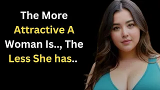 The More Attractive A Woman Is, The Less She has... | Motivation | Psychology Facts