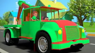 Wheels On The Tow Truck, Vehicles Songs and Rhymes for Children