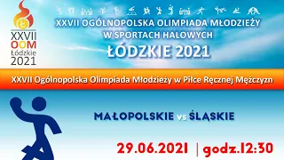 NA ŻYWO: XXVII Olimpiada Młodzieży w Sportach Halowych. Łódź 2021. Małopolskie vs Śląskie