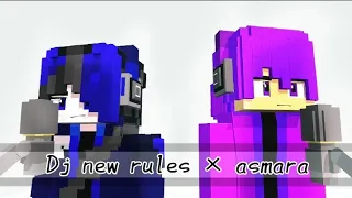 Dj new rules × asmara //Minecraft animation (Prisma 3D) //Template