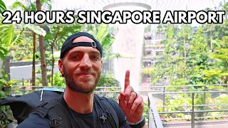 I LIVED IN A LUXURY AIRPORT FOR 24 HOURS (Changi, Singapore)