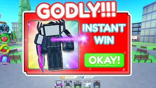 GODLY Upgraded Titan Cinemaman in Toilet Tower Defense! #roblox