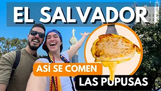 They taught us how to eat PUPUSAS in EL SALVADOR! 🇸🇻🫓😋