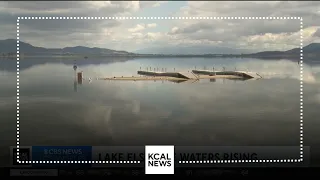 Recent rainfall causes water level at Lake Elsinore to swell