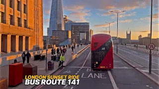 Weekend London bus ride from North London to the 'real' London Bridge - Bus Route 141 🚌