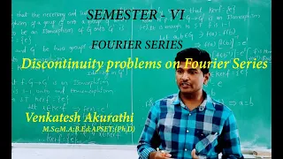 Discontinuity problem on Fourier Series