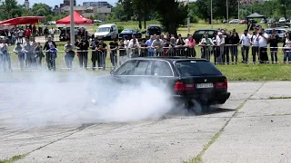 BMW E34 turbo burnout