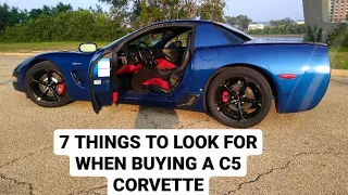 7 THINGS TO LOOK FOR WHEN BUYING A C5 CORVETTE