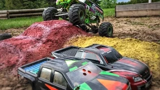 Axial SMT10 Grave Digger on Monster Truck Track | LVC RC