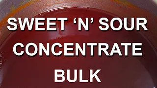 Sweet and Sour Sauce Concentrate - How to make sweet and sour sauce bulk concentrate