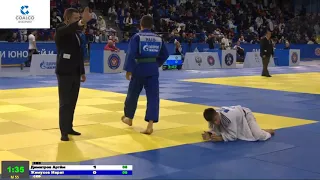 55 kg Димитров А Жемухов М 29 11 2019 Т2 Юношеское первенство России до 18 лет, ДМИТРОВ