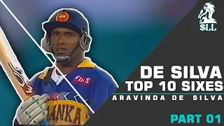 Aravinda De Silva Top 10 Sixes || World Best Hook & Pull || Amazing Sixes You should watch.