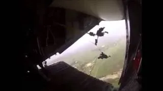 Mexican Paratrooper Becomes Towed Jumper