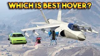 GTA 5 ONLINE : DELUXO VS OPPRESSOR MK2 VS HYDRA VS THRUSTER (WHICH IS BEST HOVER?)