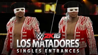 WWE 2K16 Future Stars DLC: Los Matadores Singles Entrances!