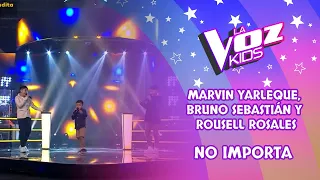 Marvin Yarleque, Bruno Sebastián y Rousell Rosales| No importa | Batallas | Tem 2022 | La Voz Kids