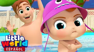 ¡Aprendiendo las Normas de la Piscina! | Canciones Infantiles para Aprender | Little World en Españo