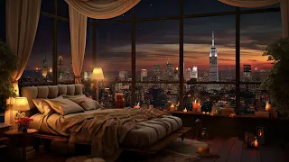 Smooth Piano Jazz Music in Cozy Bedroom - Soft Background Music for Relax, Sleep & Stress Relief