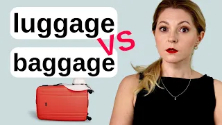Difference between LUGGAGE and BAGGAGE | Confusing words in English