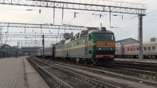 Отправление ЧС8-034 с поездом №18 Киев — Анапа