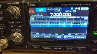 ICOM IC-7300 Waterfall Scroll Mode