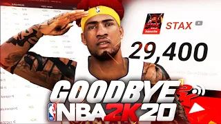 Goodbye NBA 2K20 - 2K20 FAREWELL, FUNNY MOMENTS & GROWTH MONTAGE!