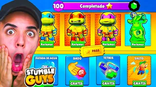 COMPRÉ el NUEVO PASE de TORTUGAS NINJA en STUMBLE GUYS! 🤑