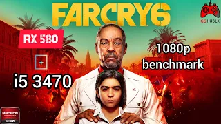 Far Cry 6 | RX 580 8GB | i5-3470 | 16GB | 1080P All Settings Tested #farcry6