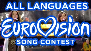 All Languages In Eurovision (as of 2021)
