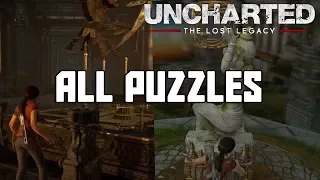 Uncharted: The Lost Legacy "ALL PUZZLE SOLUTIONS !" Shadow Puzzle & Mirror Statue Puzzle Included