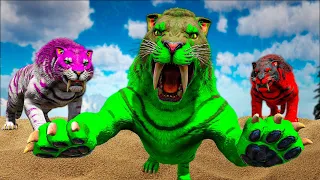 A Tigresa está AGREDINDO os Animais - O Tigre Salvador | Ark Survival Evolved HISTÓRIA